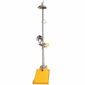 DAAO6615-X Anti-freeze Emergency Shower and Eye Wash Station Auto Emptying Foot Pedal