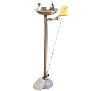 DAAO6620-J Pedestal Stainless steel Emergency Eye Wash Station with Foot Pedal
