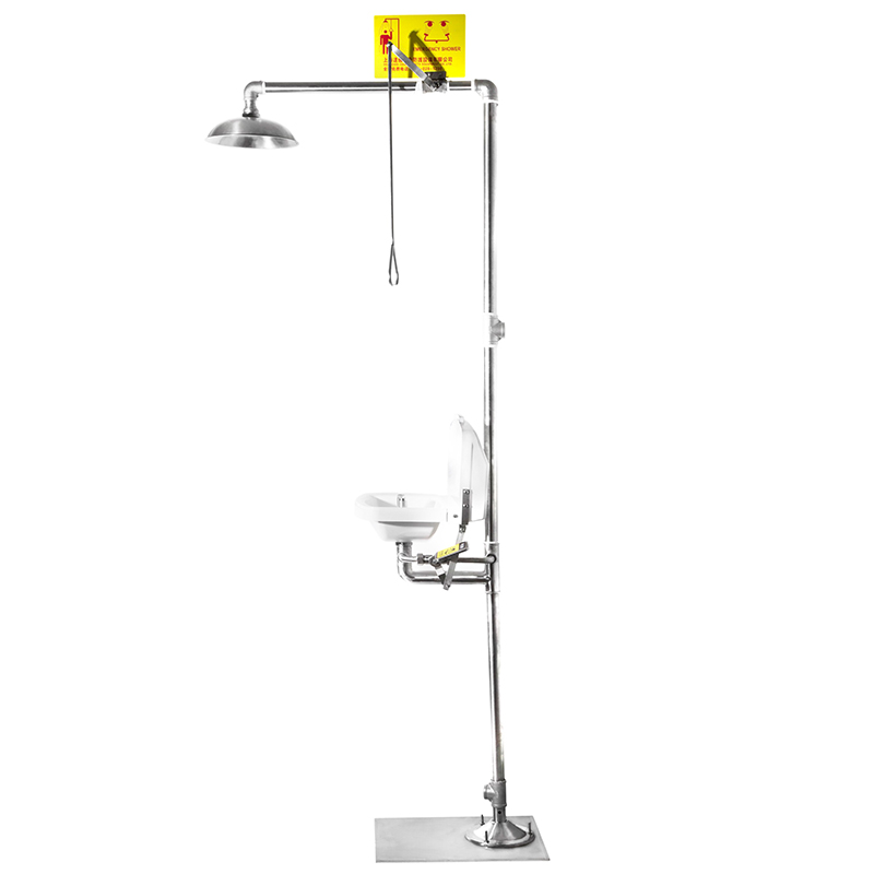 6610-d Compound Emergency Shower and Eye Wash Station with Eyewash Bowl Lid(pvc)
