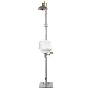 6610-d Compound Emergency Shower and Eye Wash Station with Eyewash Bowl Lid(pvc)