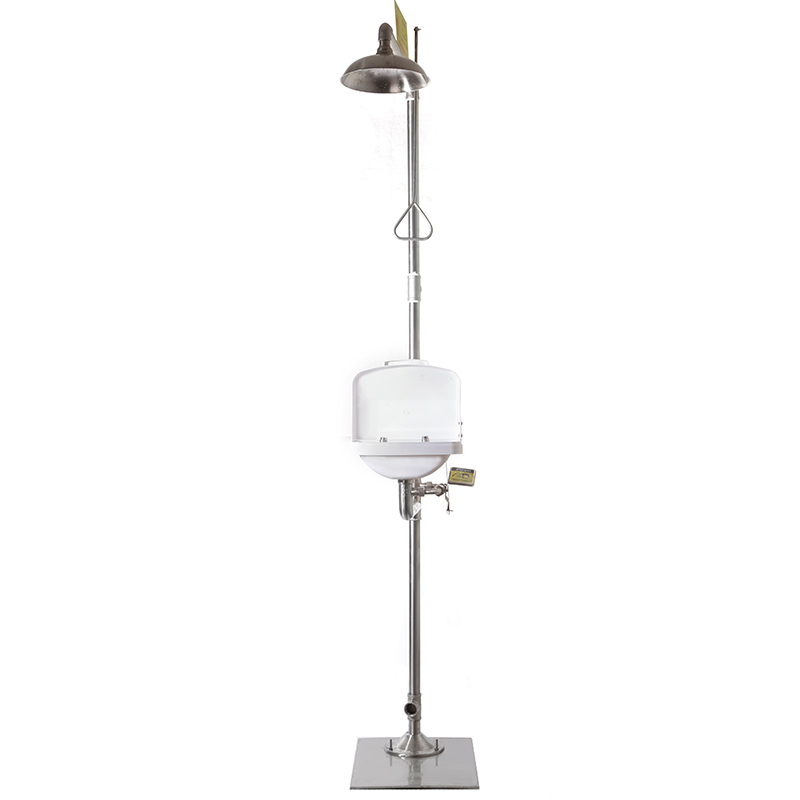 6610-d Compound Emergency Shower and Eye Wash Station with Eyewash Bowl Lid(pvc)