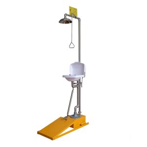 DAAO6615-D Anti-freeze Emergency Shower and Eye Wash Station Auto Emptying Foot Pedal