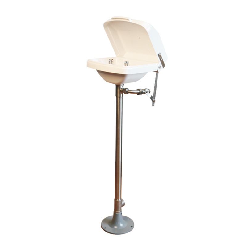 DAAO6620-D Pedestal Stainless steel Emergency Eye Wash Station with Cover Lid - Image 2
