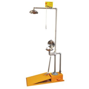 DAAO6615-X Anti-freeze Emergency Shower and Eye Wash Station Auto Emptying Foot Pedal