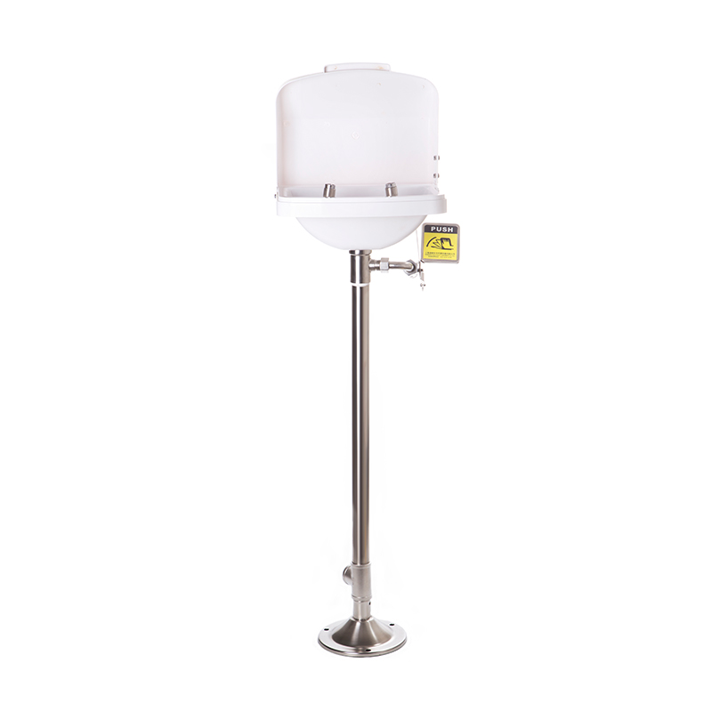 DAAO6620-D Pedestal Stainless steel Emergency Eye Wash Station with Cover Lid - Image 3