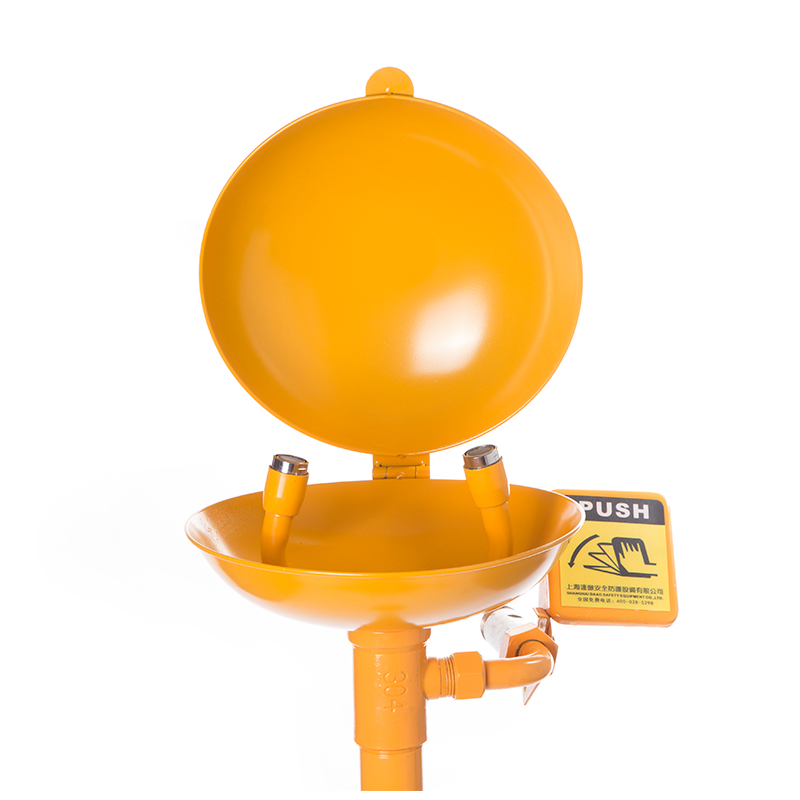 DAAO6623-X Pedestal Stainless steel Emergency Eye Wash Station with ABS Coating & Lid Cover - Image 3