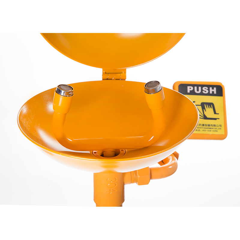 DAAO6623-X Pedestal Stainless steel Emergency Eye Wash Station with ABS Coating & Lid Cover - Image 4