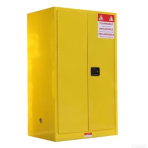Color Yellow for Flammable Item Storage