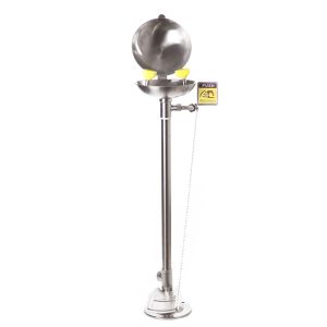 DAAO6620-X Pedestal Stainless steel Emergency Eye Wash Station with Cover Lid